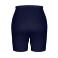 thumbnail image 5 of BLOCLOALO Women Bottoms Plus Size Shorts Yoga Shorts Plus Size Lightweight Biker Shorts Workout Leggings Shorts 2025 Slip Shorts for Under Dresses Stretch Shorts Elastic Waist Shorts Navy L, 5 of 8