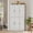 White 5 Doors, variant on 71'' Tall Coffee Bar Cabinet with LED Light & Power Charging Station, 47"W Modern Kitchen Pantry Hutch w/ 8-Door Storage Cabinet & 2 Drawers 4 Adjustable Shelves