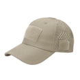 thumbnail image 3 of Tactical Baseball Cap Breathable Mesh Hat Adjustable Hook and Loop Cap Outdoor Hiking Cap Laser Perforated Sports Hat for Training Travel Hiking and Everyday Outdoor Wear, 3 of 7