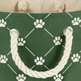 thumbnail image 3 of DII Polyester Pet Bin Trellis Paw Hunter Green Round Large, 3 of 5