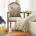 thumbnail image 2 of Wildflowers Spring Throw Pillow Cover Set of 2, 18 x 18 Inch Flower Cushion Case Decoration for Sofa Couch, 2 of 6