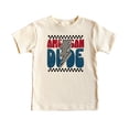 thumbnail image 2 of Trendy American Dude Shirt for Youth and Toddler Boys Lightning Bolt Patriotic Tee Natural Shirt 18 Months, 2 of 5