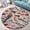 Cedar Waxwing Couple, variant on Circle Area Rug, Ufo Abduction Bigfoot1 Washable Non-Slip Floor Carpet, Soft Rug for Living Room Bedroom Decor 24 Inch