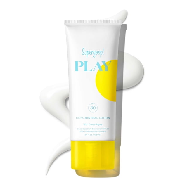 Loción de protección solar Supergoop! ¡PLAY, 100% mineral, SPF 30, 100 ml