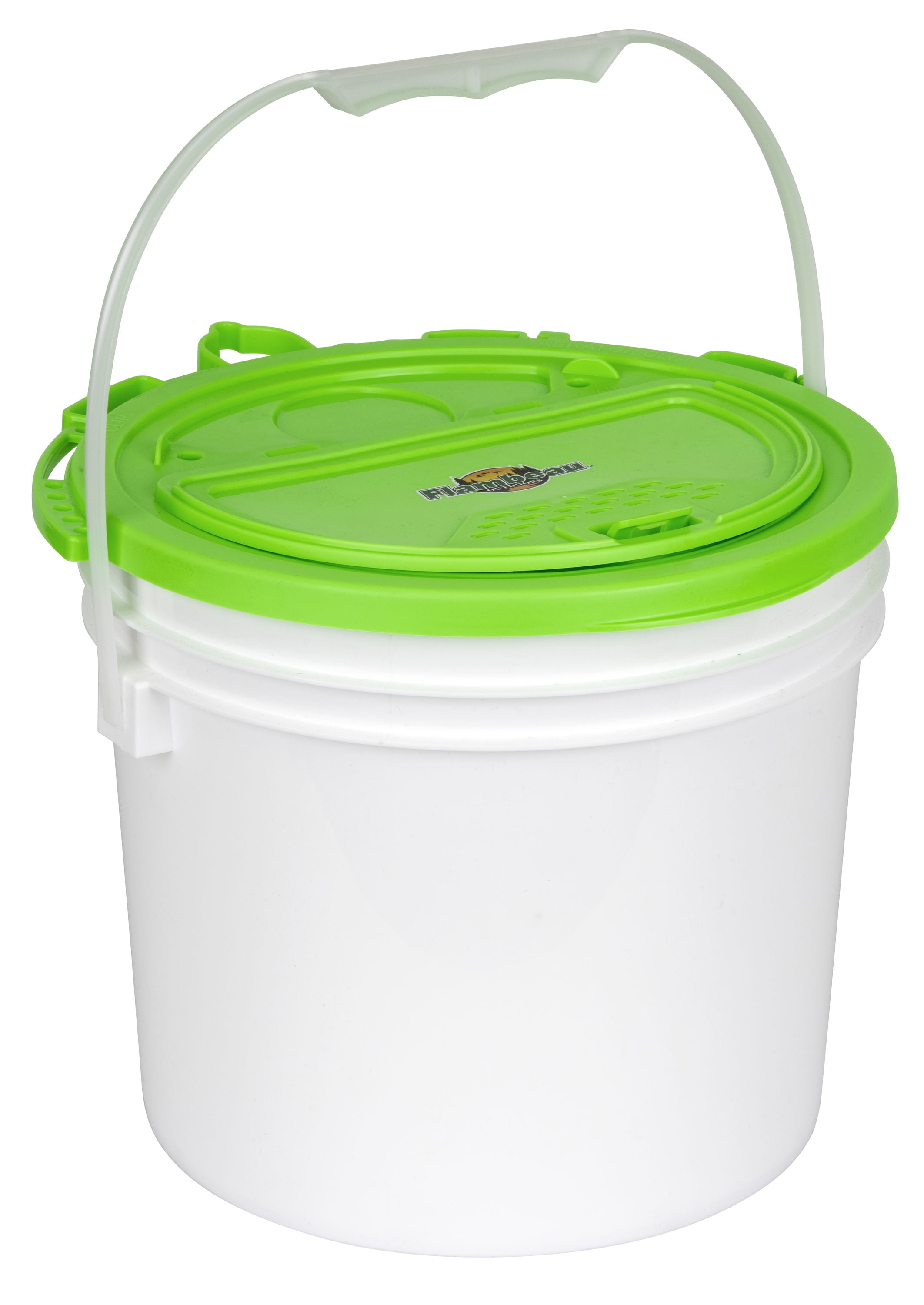 Flambeau Outdoors, 6053BC 3.5 Gallon Minnow Bucket, Bait Storage, Green, 12  inches, Plastic 