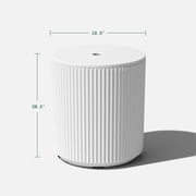 Veradek Umbrella Side Table - White