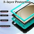 thumbnail image 4 of SUPNICE Shockproof Rugged Case for Samsung Galaxy Tab A11+ Plus 11” 2026 / A9+ Plus 11 Inch 2023 with Kickstand for Men Kids Toddler Boys Girls,Turquoise, 4 of 8