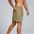 thumbnail image 2 of CHGBMOK Men's Cargo Shorts Casual Drawstring Shorts Summer Beach Stretch Golf Shorts with Pockets, 2 of 6