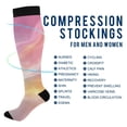 thumbnail image 4 of joogoo Liquid Pink Marble Socks Women Men Knee High Sock, 4 of 8