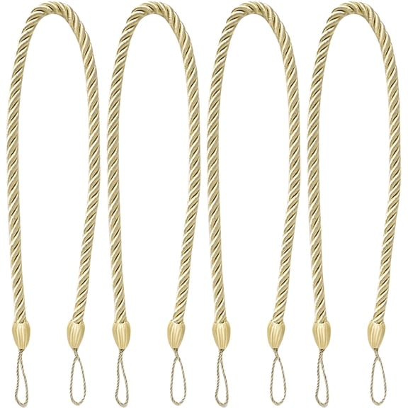 4 Pcs Curtain Oxford Rope Tiebacks Tying Buckle Decor Window Curtains Decorate Finished Product Ties Fixing