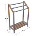 thumbnail image 4 of The Original Sula™ Versatile Teak & Stainless Towel Racka, 4 of 4