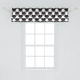 thumbnail image 2 of Ambesonne Cat Lover Window Valance, Kitty Silhouette with Bow, 42" x 12", Charcoal Grey and White, 2 of 3