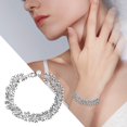 thumbnail image 2 of Pulsera de plata 925 para mujer, pulsera de boda, pulsera de moda, regalo, 2 of 8