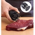 thumbnail image 3 of Ablandador de carne de acero inoxidable, ablandador de carne negra, carne de pasador rápido, herramienta portátil para ablandar carne Ormromra HMHZ980, 3 of 7