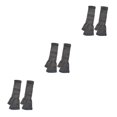 thumbnail image 3 of Guardurnaity 1 par de guantes sin dedos Accesorio de ropa simple Cubierta de mano de punto Cubiertas elásticas de medio dedo Guante largo para Gris 3piezas, 3 of 6