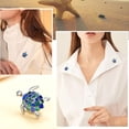 thumbnail image 2 of [Clearance] Blue Turtle Brooches Pin for Women Fashion Small Enamel Animal Clothes Scarf Hat Decorative Brooch Jewelry Gift for Wife Girlfriend Mother on Clearance, 2 of 7