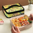 thumbnail image 4 of KUIFORTI Giraffe Lunch Box for Men Lunch Bag Meal Bag with Top Handle Portable Lunch Tote Kit for School Travel Camping, 4 of 7