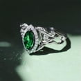 thumbnail image 4 of HOOUN Gorgeous Cubic Zircon Silver Plated Rings Women Jewelry Wedding Gift Sz 6-10-#4-9, 4 of 5