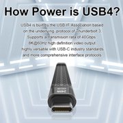 FEAMOS Multifunction Type C Cable, PD240W Charging Cable 40Gbps Data Transfer USB 4, 8K Video Transfer for Scenario