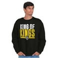 thumbnail image 5 of King of Kings Jesus Christ Believer Unisex Plus Size Sweatshirt Brisco Brands 4X, 5 of 6