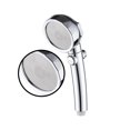 thumbnail image 2 of Plastic Shower Head Portable Round Adjustable Anti-rust Replacement Removable 3 Pressure Sprayer Indoor Bathroom Bathing Sprinkler Silver, 2 of 9