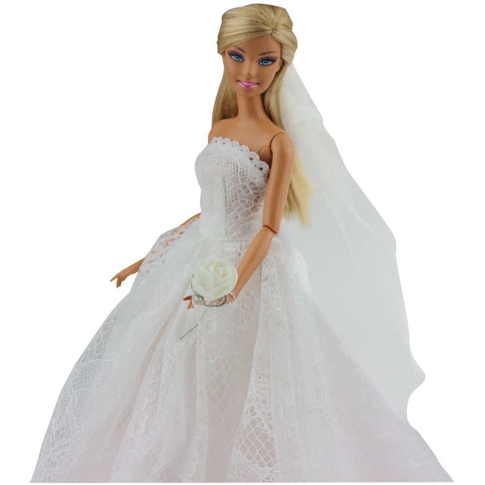 barbie wedding dress walmart