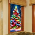 thumbnail image 4 of Christmas Tree Decorations,Christmas Tree Lights Glass Sticker for Living Room Bedroom Holiday Background Wall Decal, 4 of 6