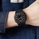 thumbnail image 3 of Reloj deportivo ANGGREK para hombre correa de silicona digital negro y dorado, 3 of 8