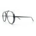 thumbnail image 6 of Iconic Tear Drop Thick Dimensional Metal Rim Racer Fashion Eyeglasses Gunmetal, 6 of 7
