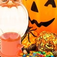 thumbnail image 7 of Halloween Mini Pumpkin Shaped Plastic Candy Dispenser, 6.5in Gumball Machine Office Party Favor Easy Refill Treats Food Canister Snack Container Table Decor Gift Supply w/ Free Gums & EBK Bag, 7 of 7