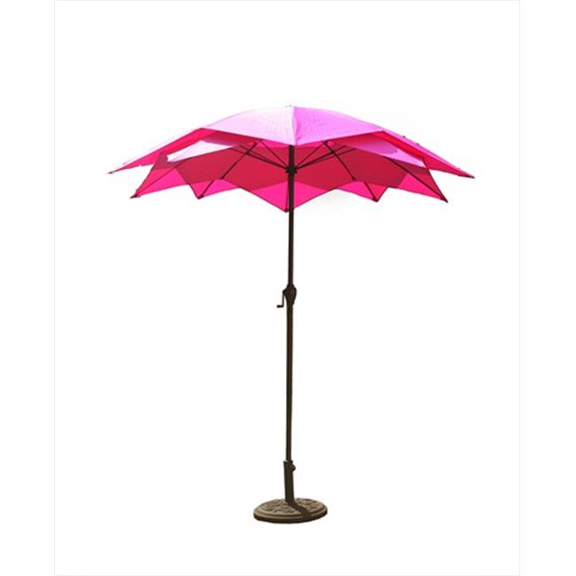 NorthLight 8.2 ft. Outdoor Patio Lotus Umbrella With Hand Crank Hot