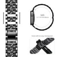 thumbnail image 5 of SOLOLUP (1Pack/2Pack) Bling Stainless Steel Band for Apple Watch Bands for Women Diamonds Adjustable Link Metal Wristbands Strap Replacement Accessories for iWatch Series Ultra 8 7 SE 6 5 4 3 2 1, 5 of 9