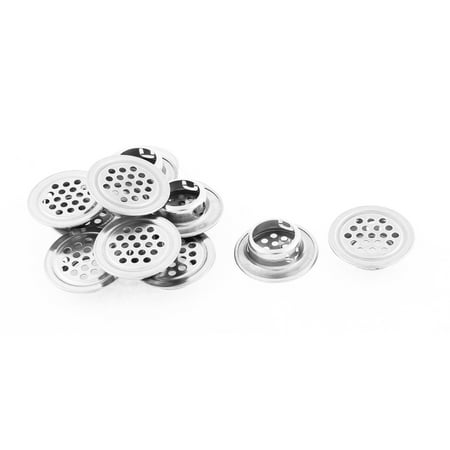 1 Space Perforated Vent Panel - Unique Bargains Cupboard Cabinet Perforated Mesh Air Vents Louvers 30mm Diameter 12pcs