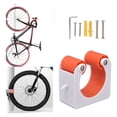 thumbnail image 4 of Wall Bike Rack, Fixed Design Simple Installation Bike Hanger Stable Reliable  for Room for Drawing Room for Garden Orange, 4 of 8