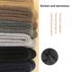 thumbnail image 4 of Chaussettes en cachemire de haute qualité, chaussettes thermiques en laine épaisse pour hommes et femmes, couleur unie, noir, gris, mi-tube, chaussettes chaudes, bonneterie, cadeau pour hommes, hiver, 4 of 4