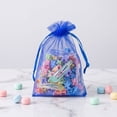 thumbnail image 4 of Organza Drawstring Gift Bags - Sheer Pouches for Weddings, Birthdays, and Party Favors - Reusable, Translucent Fabric, Perfect for Candy, Jewelry, and DIY Packaging,Blue, 4 of 5