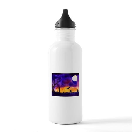 

CafePress - Watercolor Halloween Night - Stainless Steel Water Bottle Sports Bottle 1.0L