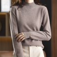 thumbnail image 2 of XIYON Sweaters for Women Lightweight Neck Soft Basic Knit Long Sleeve Pullover Top 2026 Fall Trendy Outfits, 2 of 8