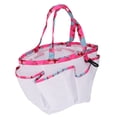 thumbnail image 3 of Mesh Tote Bag, Toiletry Storage Bag Quick Drying Multiple Pockets PVC Material With Buckle For Travel Outside For Beach Swimming White, 3 of 8