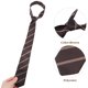 thumbnail image 3 of Corbata a rayas estilo escolar, preanudada, para hombres y niños, clásica de poliéster para uniformes escolares y decoraciones navideñas., 3 of 6
