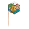 thumbnail image 1 of Thailand Bangkok Watercolor Toothpick Flags Cupcake Picks Party Celebration, 1 of 3
