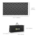 thumbnail image 3 of Outsunny Waterproof Outdoor Rug w/ Carry Bag 9' x 18' Black, Grey Geometric, 3 of 10