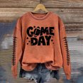 thumbnail image 1 of TINZ Ensemble Décontracté pour Femmes Col Rond Rugby Jour de Match Imprimé Chandail à Capuchon Chandail Blouse et Pantalon Chandails en Molleton Col Entonnoir Femmes, 1 of 3