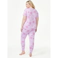 thumbnail image 2 of Joyspun Women’s Short Sleeve T-Shirt and Joggers Pajama Set, 2-Piece, Sizes S to 3X, 2 of 4