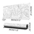 thumbnail image 3 of NARABB Clearance Mouse Pad With Large Heat Map Abstract Lines New Fluid Ripple Antis Slip Pad, 3 of 7
