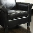 thumbnail image 4 of Noble House Freemont Bonded Faux Leather Club Chair in Black, 4 of 10