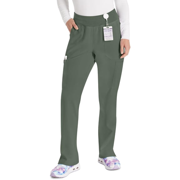 Dickies EDS Essentials Scrubs Pant for Women Natural Rise Tapered Leg Pull-On DK005
