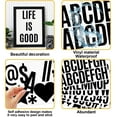 thumbnail image 3 of 400 Pcs 24 Sheets Large Letter Mailbox Stickers 2.5 Inches Black Alphabet Number Self Adhesive Sticker for Bulletin Board, Classrooms, Scrapbooking, Poster Board, Wall Vinyl Stick On Letter, 3 of 7