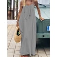 thumbnail image 3 of Vestido de Verano Holgado con Tirantes Finos y Espalda Descubierta, 3 of 4