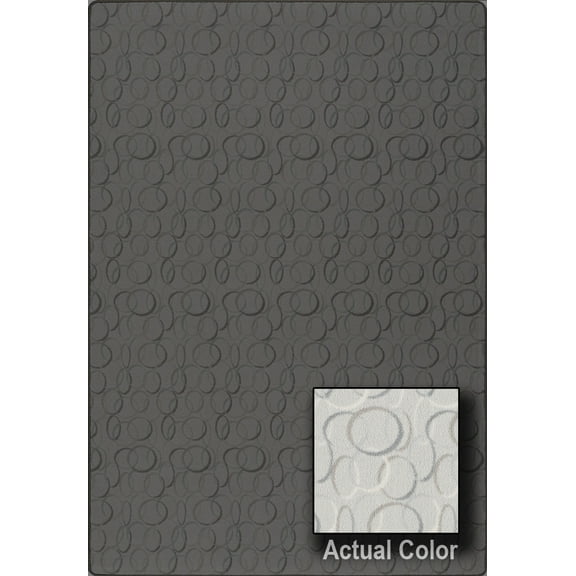 Milliken Imagine Area Rug CITY PLACE City Place Hazy Blue Orbs Rings 2' 8" x 3' 10" Rectangle